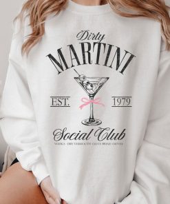 RIBBON MARTINI SOCIAL CLUB BRUSHED SWEATSHIRT